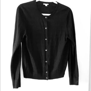 Gap Black Button Up Sweater